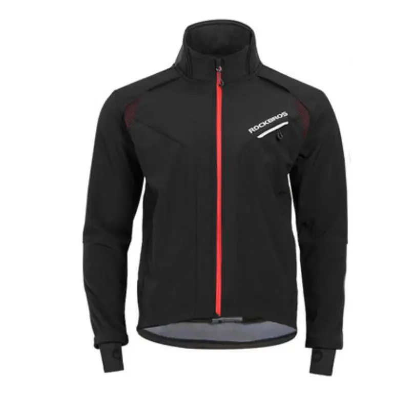 ROCKBROS Fahrrad Jacke Winter Radfahren Kleidung Thermische Fleece Langarm Radfahren Bike Kleidung Wärmer Winddicht Sportswear