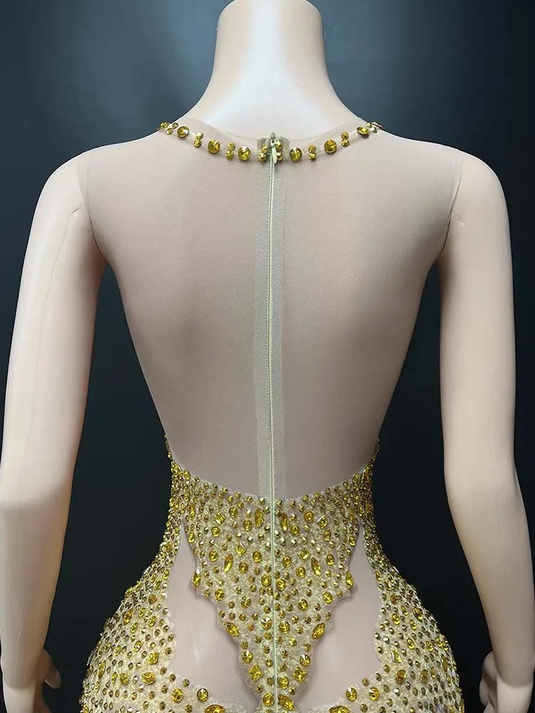 Wysokiej jakości elastyczna sukienka kamizelka z dżetami, nowa moda 2025, odzież damska na zamówienie.