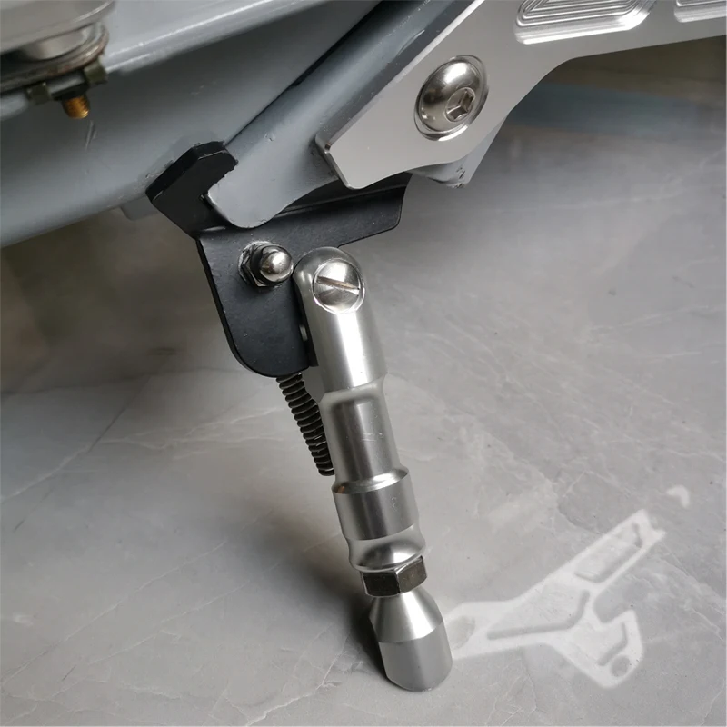 Adjustable Length Side Kickstand Aluminum Billet For Lowered Lowering Height Honda Rcukus Zoomer AF58 GY6 Scooter Parts USDM JDM