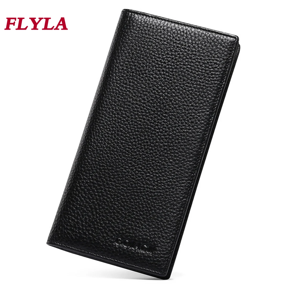 RFID Anti-theft Women's Leather Wallet Ultra-thin First Layer Soft Cowhide Long Hand Wallet Women's Wallet Card Holder