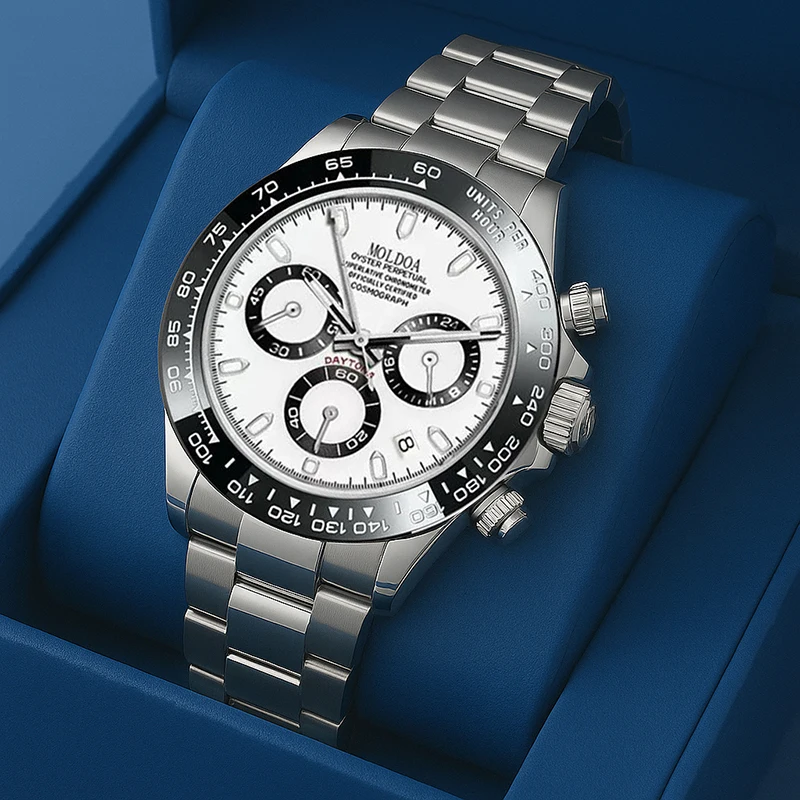 Men's Trendy Multifunctional Quartz Watch with Dot Display