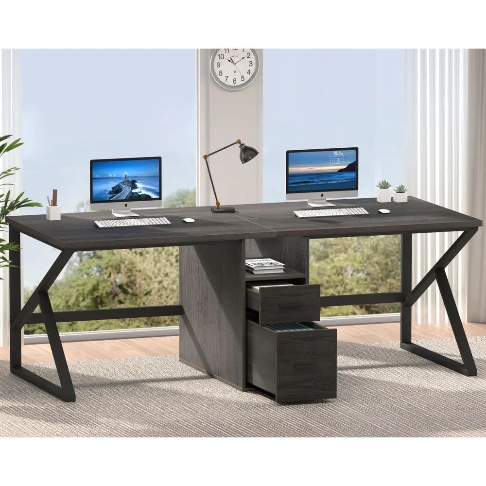 Grey 2 Person Compu…