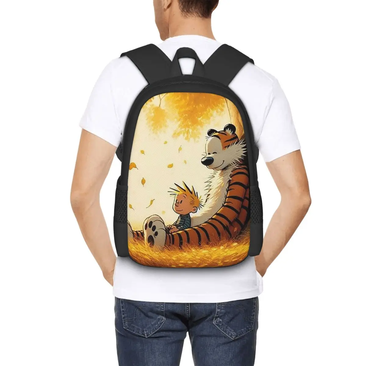 

Классический студенческий рюкзак Calvin Hobbes, школьная сумка, походный рюкзак для путешествий, модная сумка для книг для мальчиков и девочек, сумки на плечо