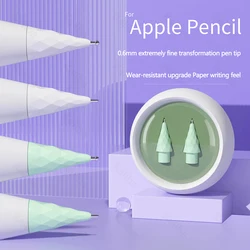 Pencil Nib For Apple Pencil 1/2/3 Gen Replacement Crystal Diamond Tips For iPad Pencil USB-C Anti-wear Stylus Pen Case