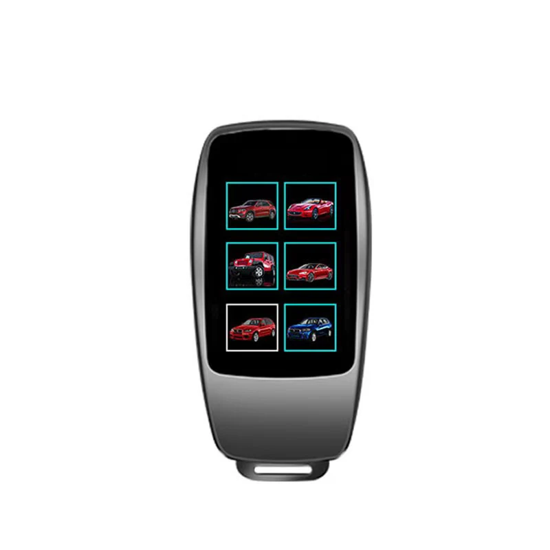 LCD Smart Remote Car Key With Mobile Phone Interconnect Touchscreen Digital One-Key Start Comfort Entry For Benz
