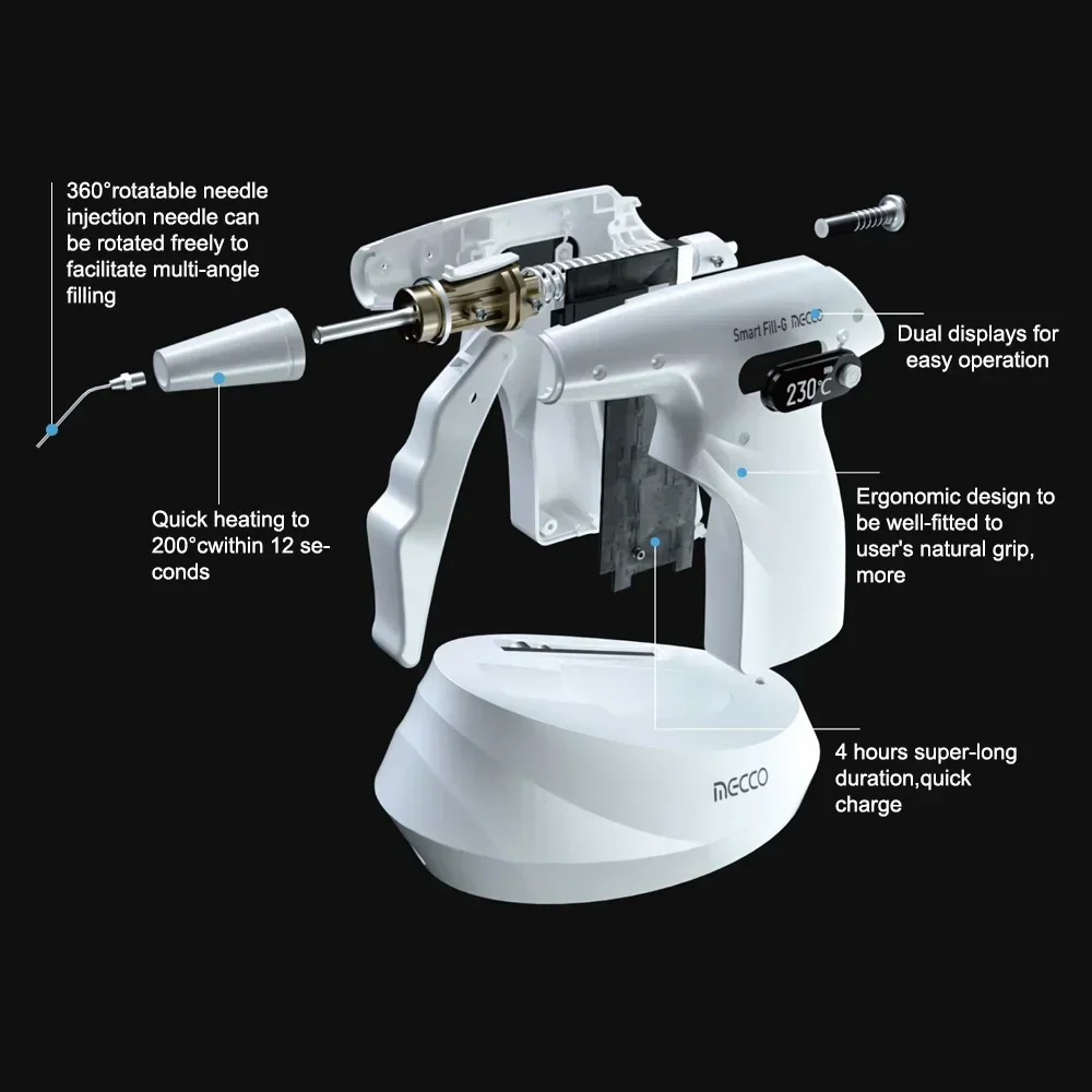 SYJH Mecco Dental Smart Fill-G Endodontic Obturation System Gun Hot Melt Gutta Percha Fill Root Canals Precisely Wireless 4 Temp