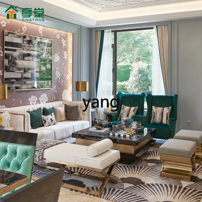 LTT كرسي أريكة فردي خفيف أثاث غرفة المعيشة من القماش المخملي الفاخر