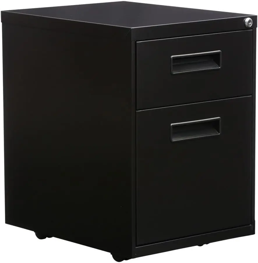 

Alera PABFBL Two-Drawer Metal Pedestal File, 14 7/8w X 19 1/8d X 21 3/4h, Black