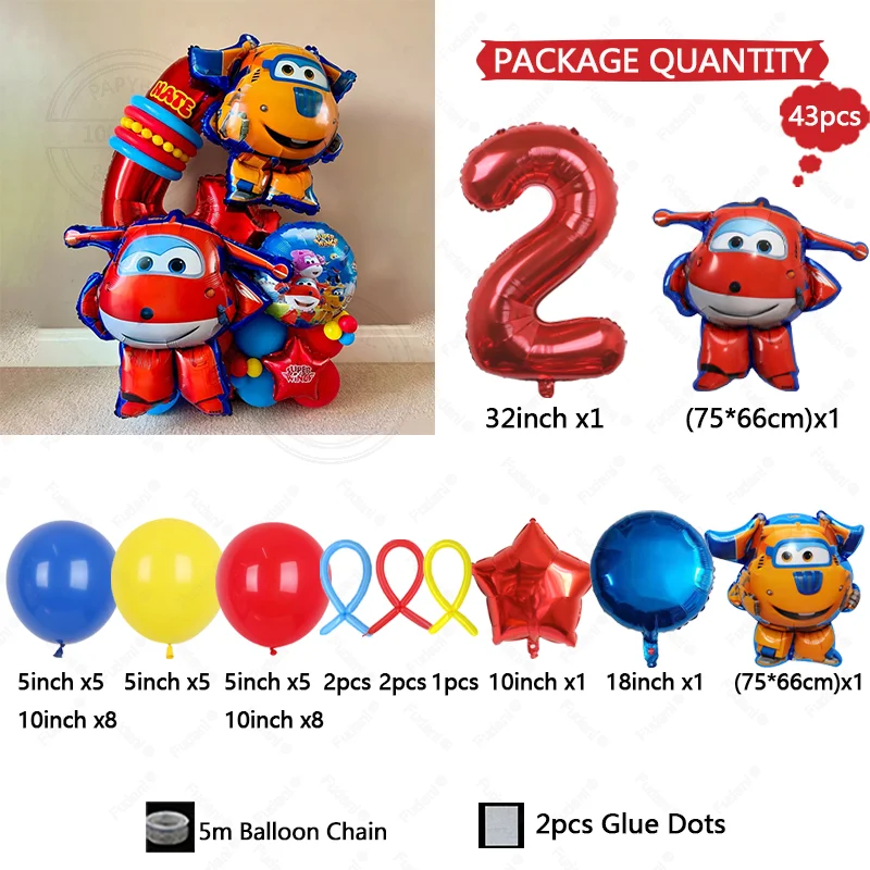 43 قطعة جديد سوبر أجنحة الألومنيوم احباط Globos جيت بالدوار احباط بالون الكرتون موضوع ديكور عيد ميلاد ديكور استحمام الطفل اللعب لوازم