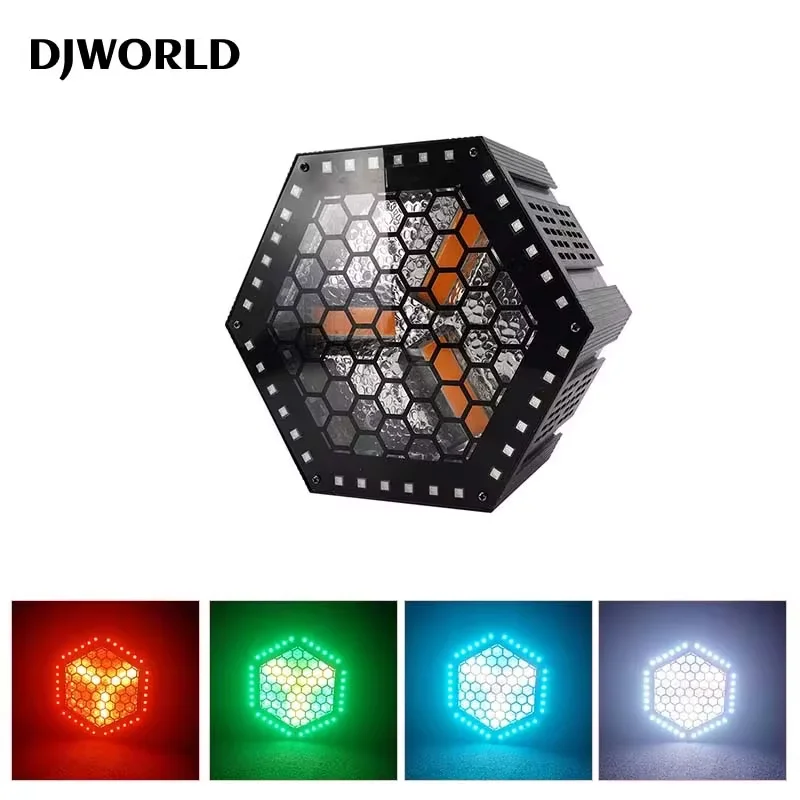 280W RGBW Retro Aluminum Alloy LED Flat Par Lighting DMX512 Flashing Light DJ Disco Party Dance Club Bar Stage Effect Light