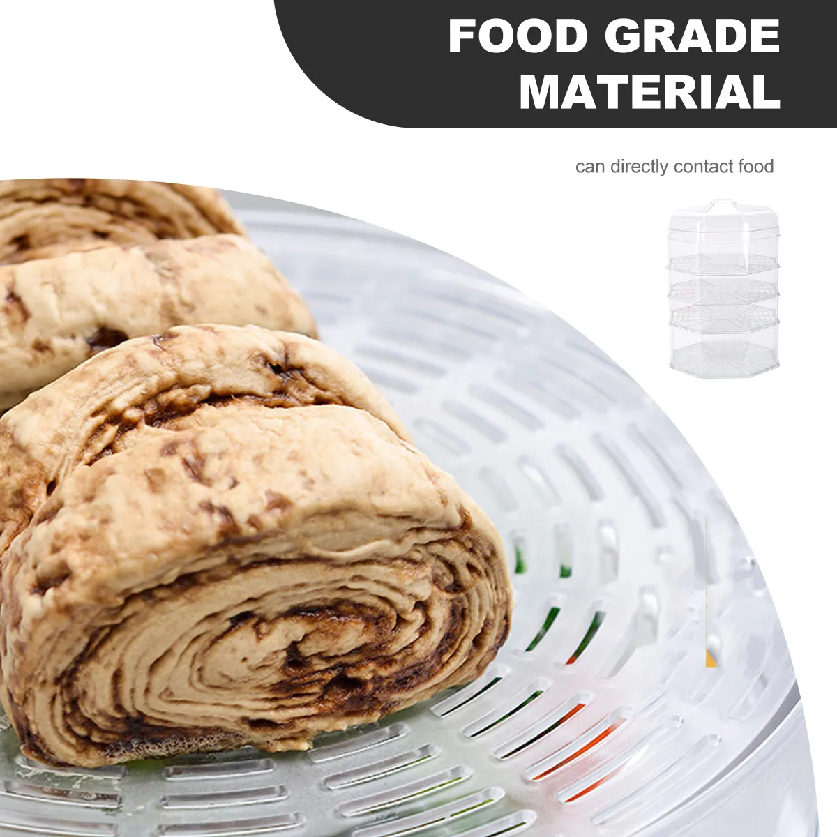 

5 шт. прозрачных крышек для еды: длительная защита, сохранение чистоты, предотвращение попадания нежелательных ингредиентов, термоизоляция, крышки для посуды
