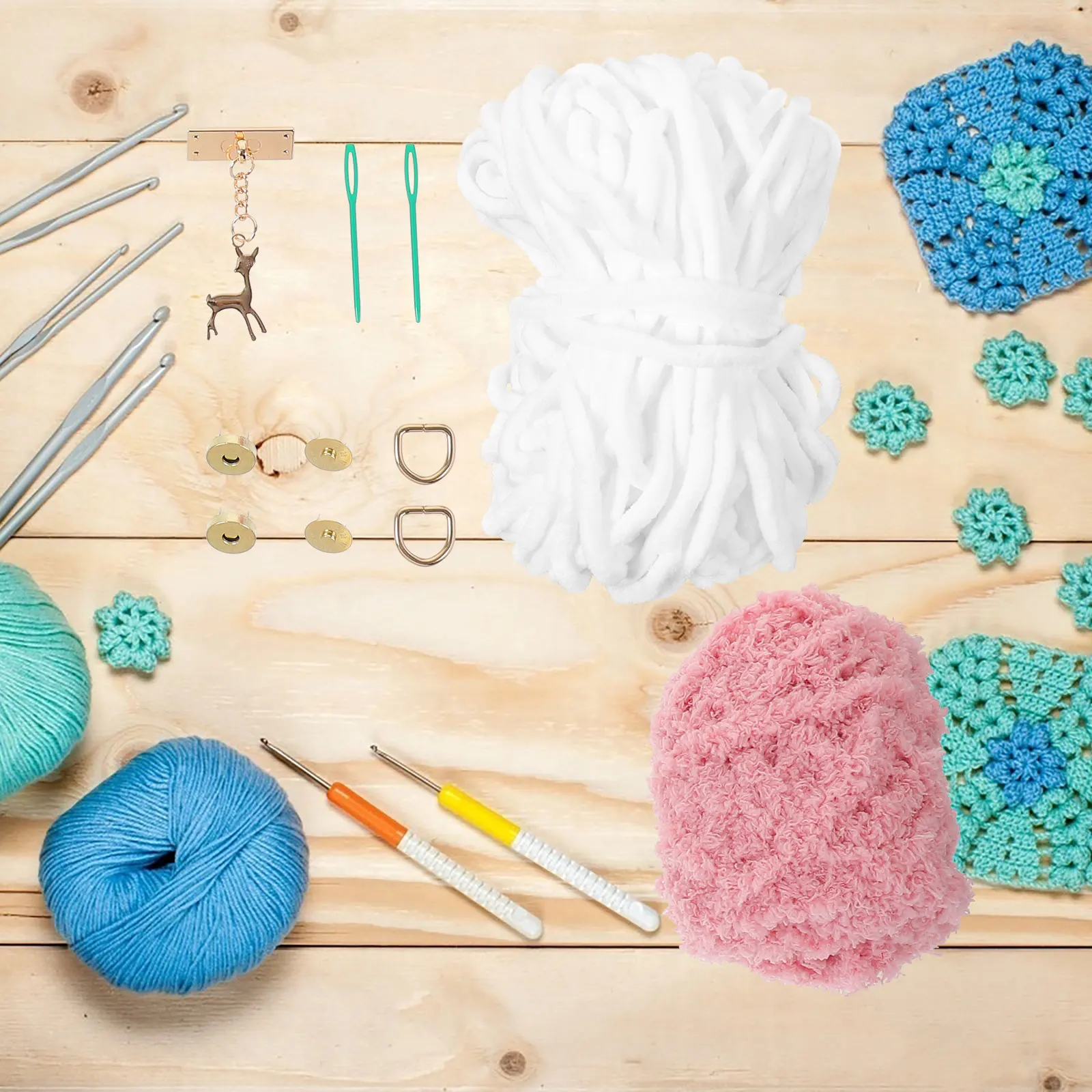 

1Set DIY Woven Bag Material Set Handmade Purse Kit Attractive Appearance Easy to Make Mobile Phone Pouch Sewing Purse Making