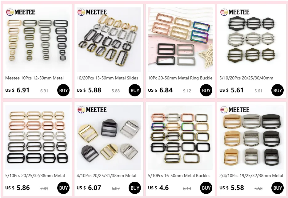 10/20Pcs 13-50mm Metall Rutschen Tri-glides Roller Pin Schnallen Handtasche Strap Slider Teller Gürtel schnalle DIY Tasche Bekleidungs Accessoies – Detail 1