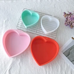 Love Cake Silicone Mold 4 Inch 6 Inch 8 Inch Heart Mousse Cake Mold Rainbow Cake Base Mold DIY Valentine's Day Decoration Gift