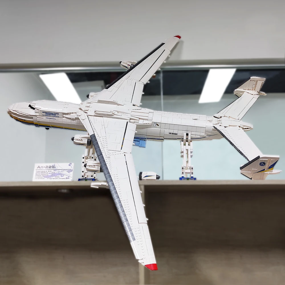 AN-225 Large Transport Aircraft Model Building Blocks Big Size 5350PCS Brick Airplane Architecture Set Assembly Kid Toy For Gift