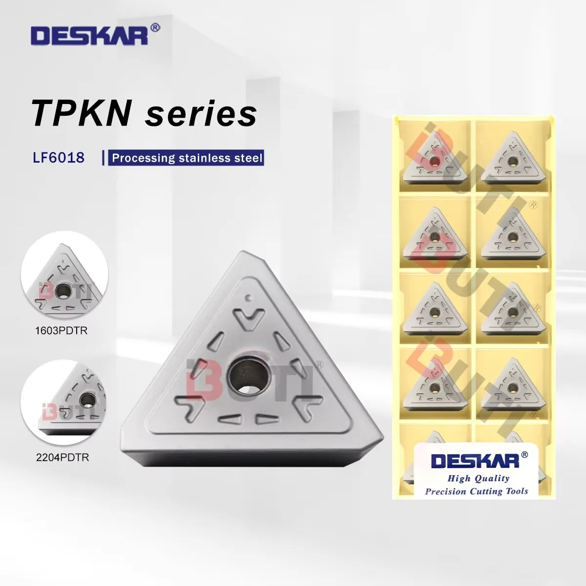 DESKAR 100% Original TPKN Series TPKN1603 TPKN2204PDR LF6018 Numerical Control Lathe Milling Inserts Stainless Steel Processing