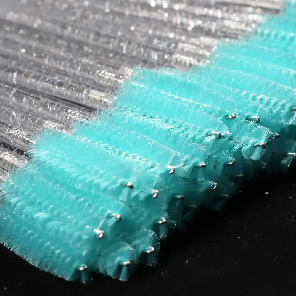 Brosse de maquillage jetable, 50 pièces, outil de beauté professionnel, peigne, Extension de cils, baguettes de Mascara en cristal