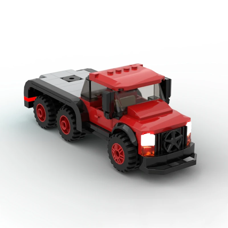 City Car Model MOC Building Bricks 6x6 Light Off-Road Truck Modular Technology Children Holiday Gifts Assemble Toys Suit