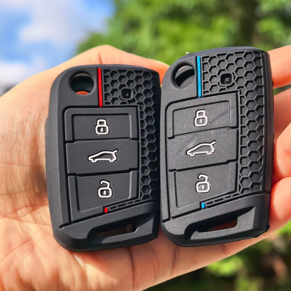 

Car Key Case Cover Remote Fob for VW Golf 7 GTI POLO T-Cross Touran Tiguan Skoda Octavia Rapid Kodiaq Fabia Seat Ibiza Leon