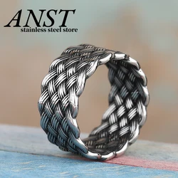 Dropshipping 316L Stainless Steel Weave Ring Viking Classic Fashion Jewelry For Man Women Couple&Wedding Gift