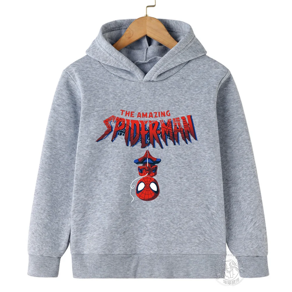 Superhero Spider-Man Sports Hoodie Kids Fashion Baby Boys Girls Printed Spring Fall cartoon sweatshirt top Long sleeve hoodie