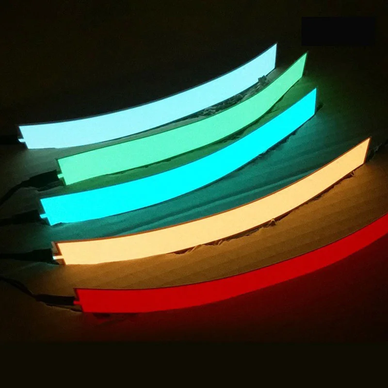 5*30cm Electroluminescent Tape EL LED Strip Light DIY Flexible Neon Lights Glow Rope Party Dec USB 12V Battery Backlight Panel