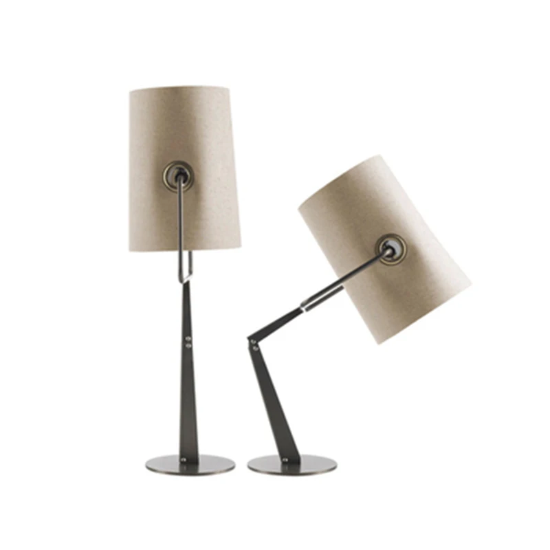 

Modern Iron Fork Table Lamp for Study Office Studio Sofa Side Bedside Lighting Desk Reading Light Design