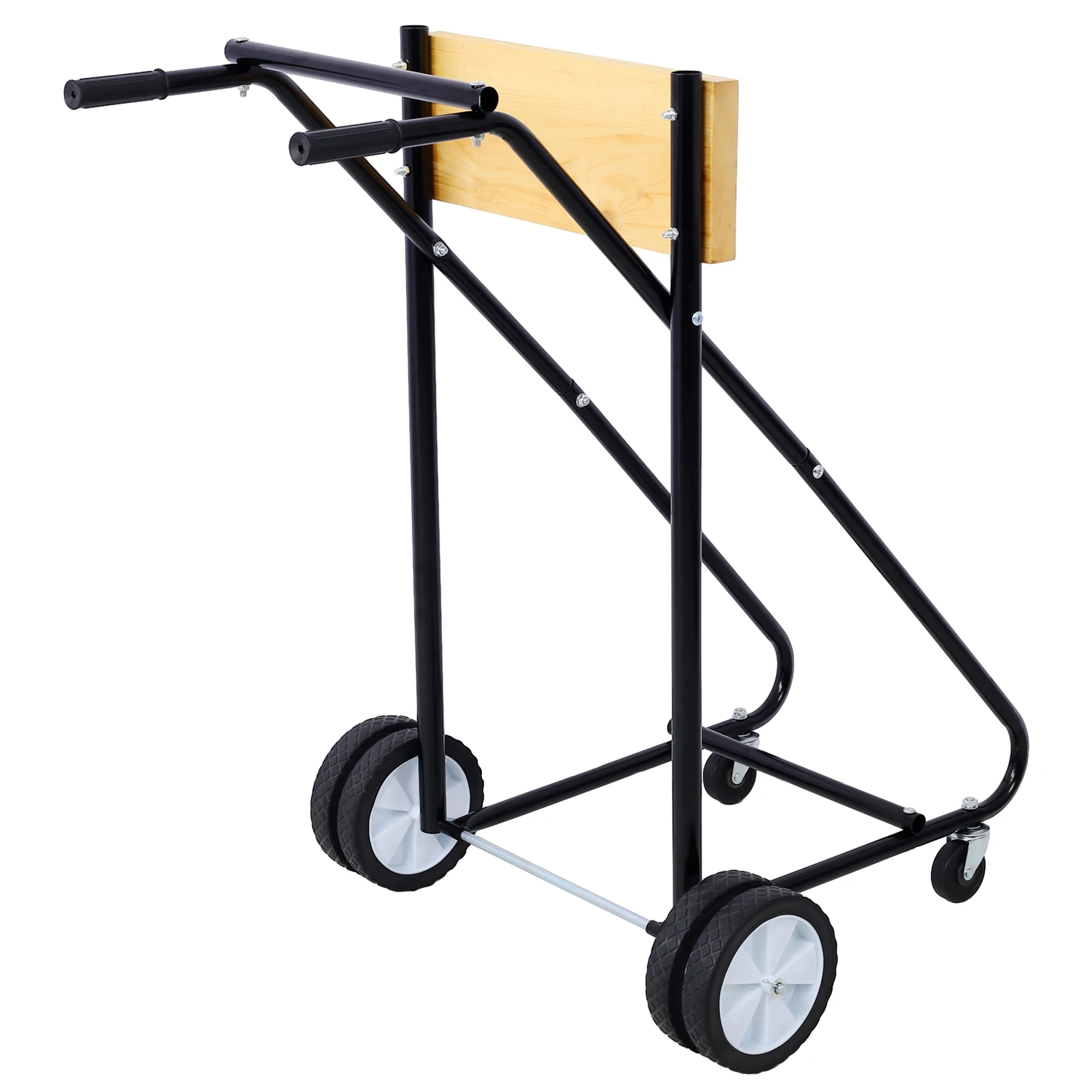 Outboard Boat Motor Stand, Engine Carrier Cart Dolly for Storage, 315lbs Weight Capacity, w/Wheels (wood)