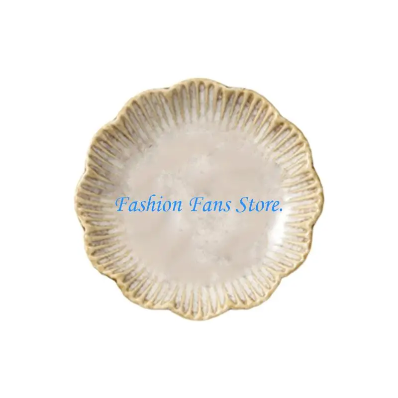 Scalloped Accessory Tray for Rings Earrings and Tabletop Storage