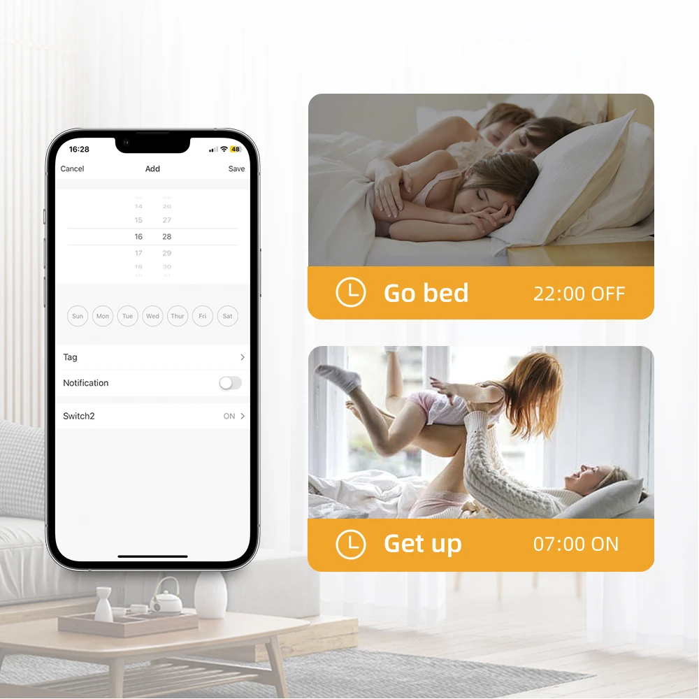 AVATTO WiFi/ZigBee 1/2-Gang-Dimmer-Lichtschaltermodul, intelligentes Dimmer-Schaltermodul, APP-Fernbedienung für Tuya Alexa Google Home – Detail 6