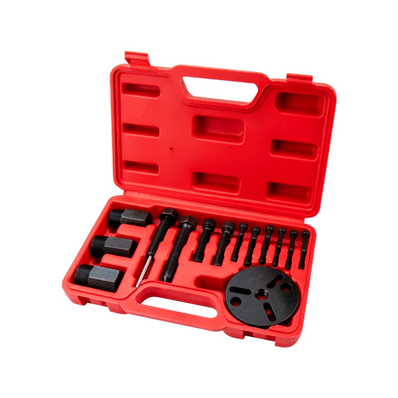 Air Conditioning R134a R12 Compressor Clutch Hub Puller Kit Remover & Installer Repair Tool Set