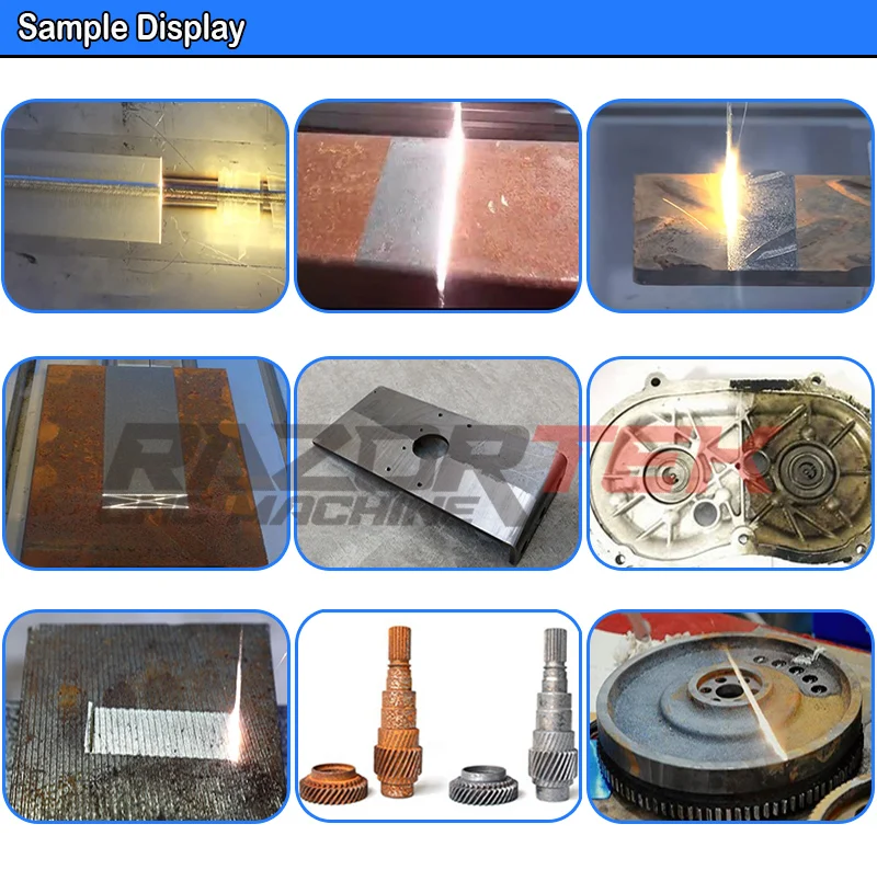 Razortek CNC Suplaser 2000W Laser Cleaning Machine RAYCUS Laser Source Paint Rust Removal Metal laser cleaning machine