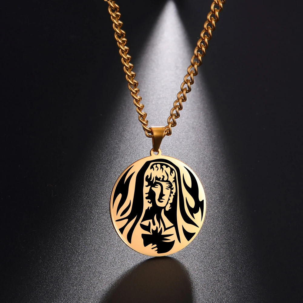 Dawapara Vintage antike griechische Krieger Anhänger ägyptische Göttin Athene Aphrodite Artemis Apollo Symbol Edelstahl Amulett – Detail 23