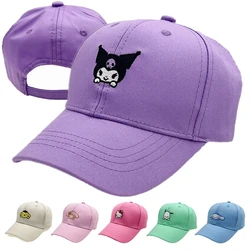 New Children's Sanrio Hello Kitty Kuromi Cap Cotton Cartoon Cinnamoroll Baseball Cap For Kids