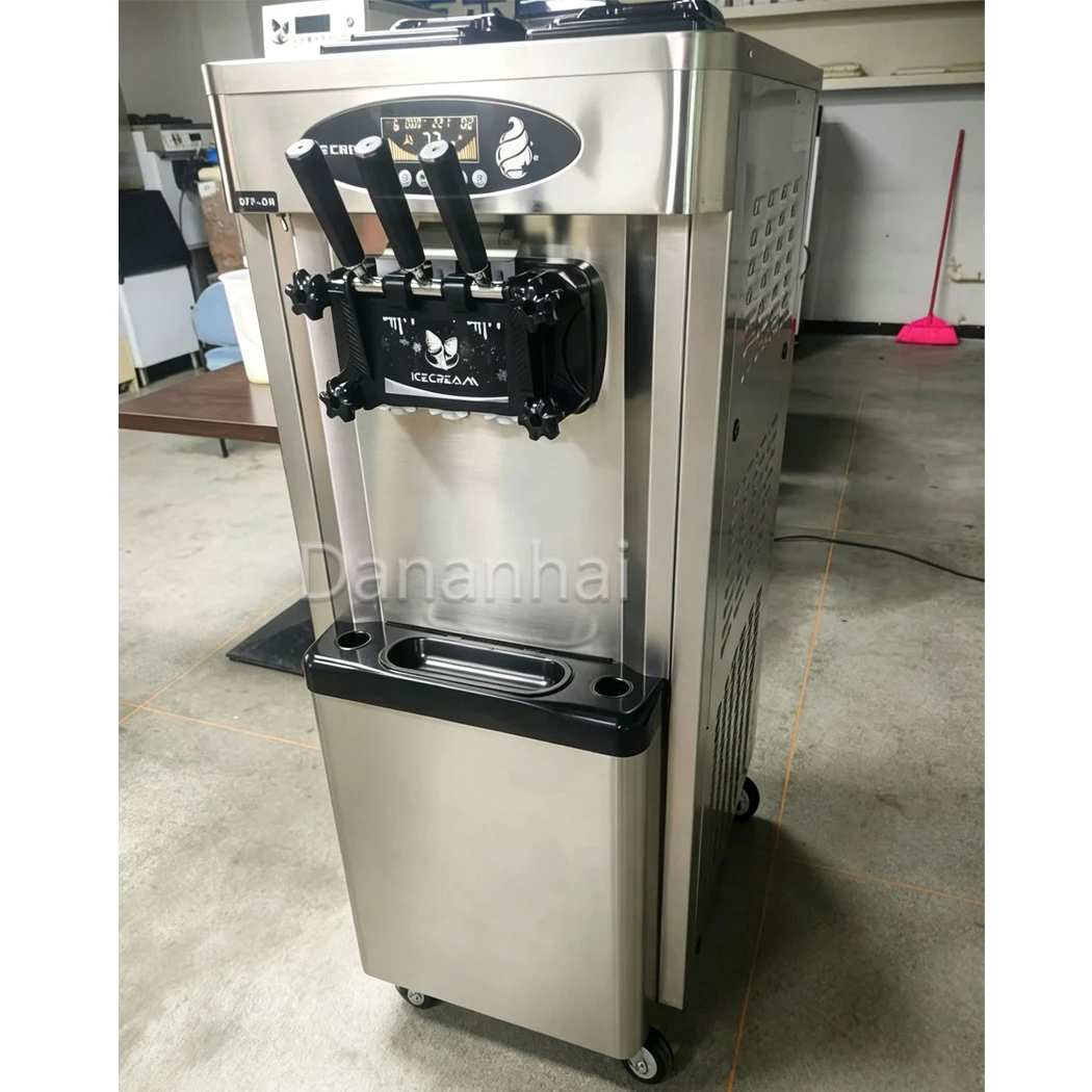 Fully Automatic Filling Soft Ice Cream Machine, Commercial Vertical Frozen Yogurt Popsicle Machine