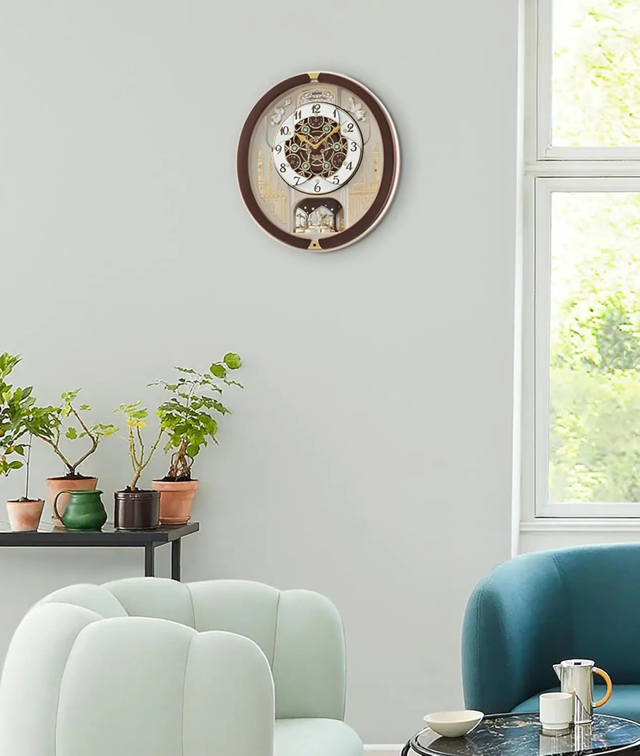 Melodies in Motion Musical Wall Clock, Spring Dance