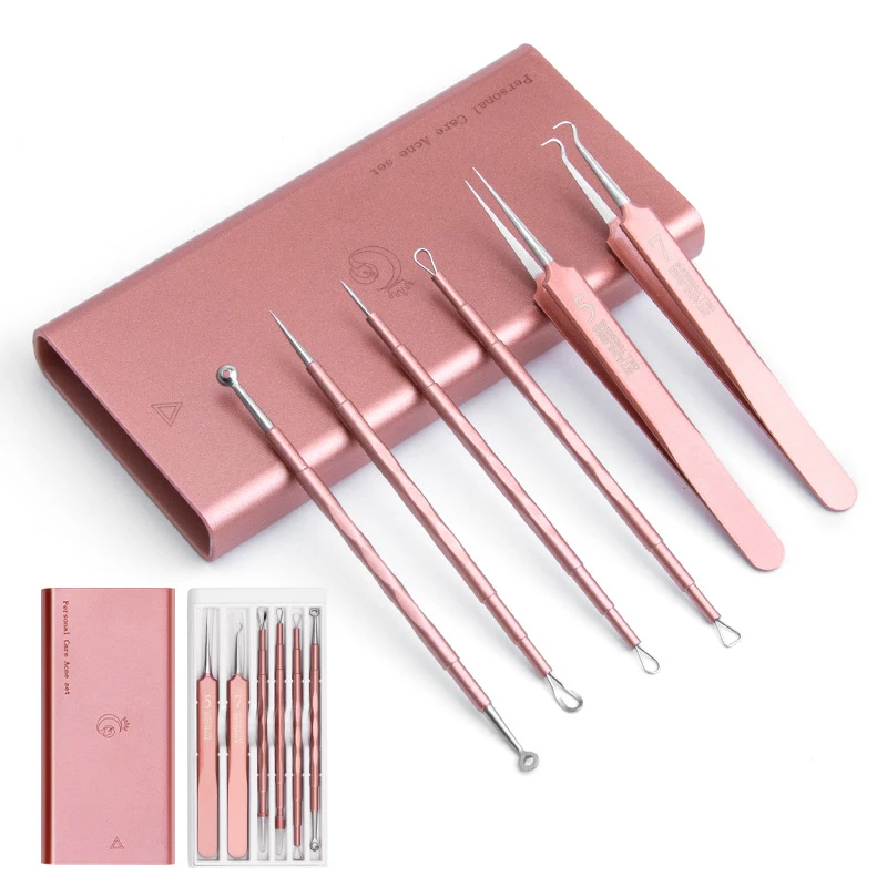 Blackhead Pimple Remover Tool Stainless Steel Acne Needle Sharp Cell Clip Treatment Pore Cleanser Face Skin Care Makeup Tool