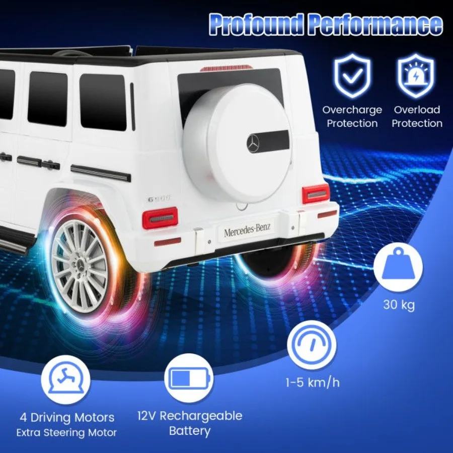 12V Battery Powered Licensed MercedesBenz G500 Rideon Car