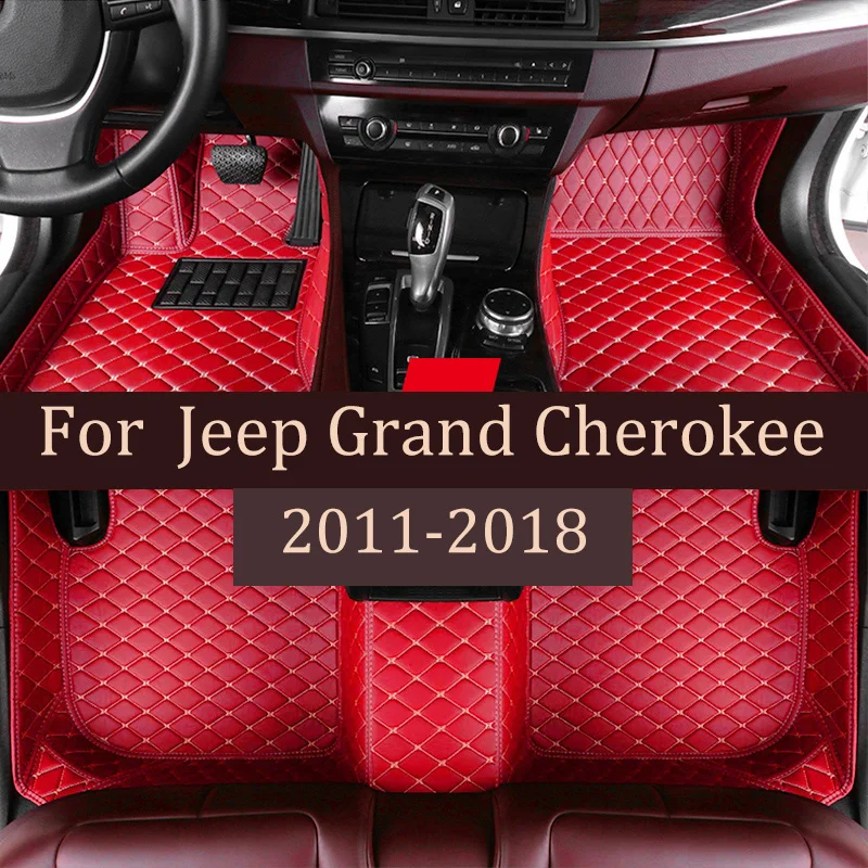 

Custom Made Leather Car Floor Mats For Jeep Grand Cherokee WK WK2 2011 2012 2013 2014 2015 2016 2017 2018 Auto Carpets Foot Pads