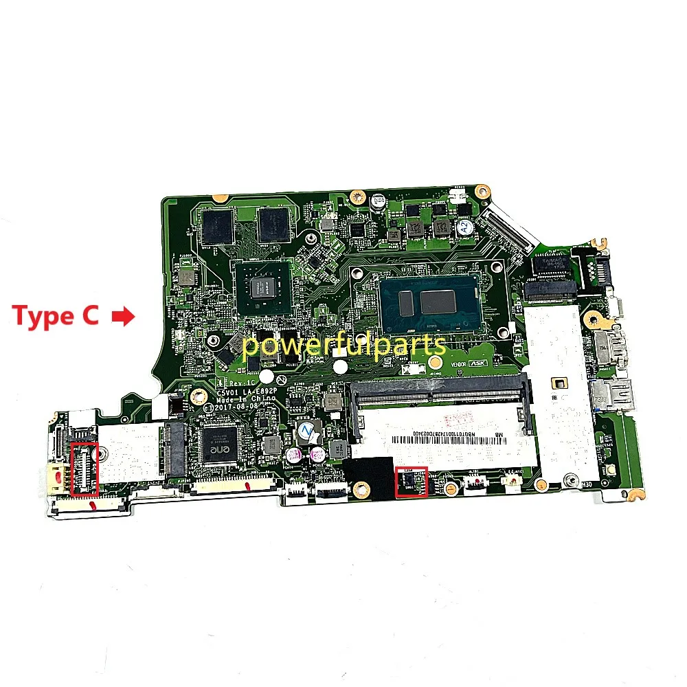 Imagem -02 - Placa-mãe para Acer Aspire A51551g A615-51g A315-53g A517-51g C5v01 La-e892p i5 i7 Cpu Mx130 Mx150 Funcionando Bem