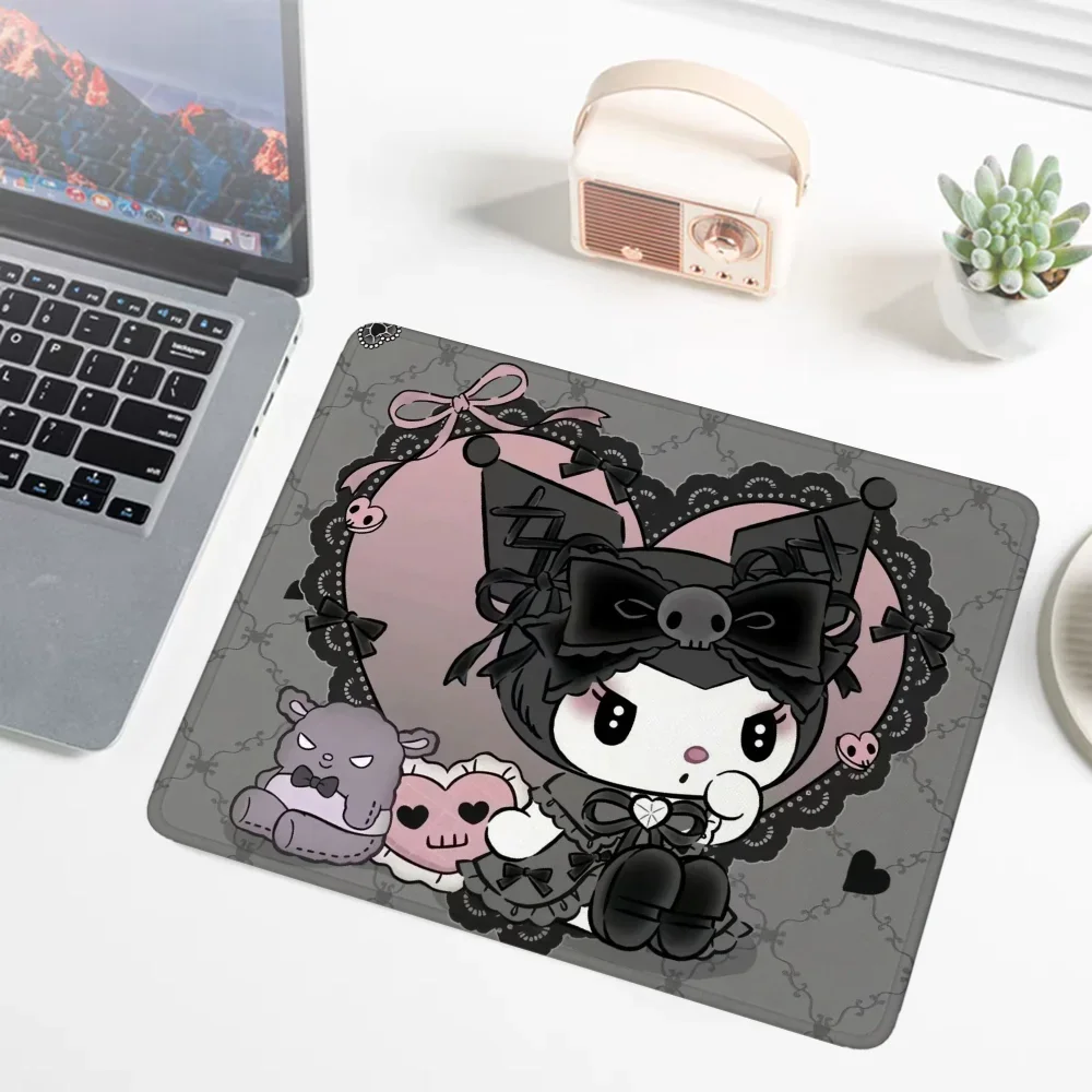 

Dirt-resistant Kuromi Leather Mouse Pad Pc Gaming Accessories Sanrio Gamer Computer Mat Pad on The Table Desk Mat Mousepad Pads