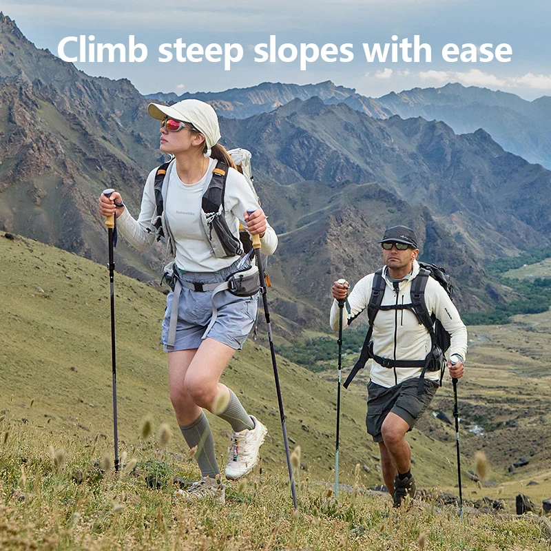 Multi-Scene Support Pole 2025 Light Trail 5-EXT Five-Section Carbon Fibre Folding Trekking Pole Portable Storage