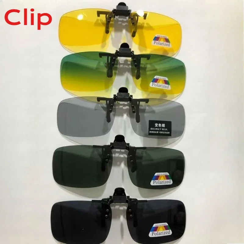 Polarisierte Sonnenbrillen-Clips Brillenclip Nachtfahrbrille UV400 Outdoor-Sonnenbrillen Hochauflösende Sonnenbrillen-Clips