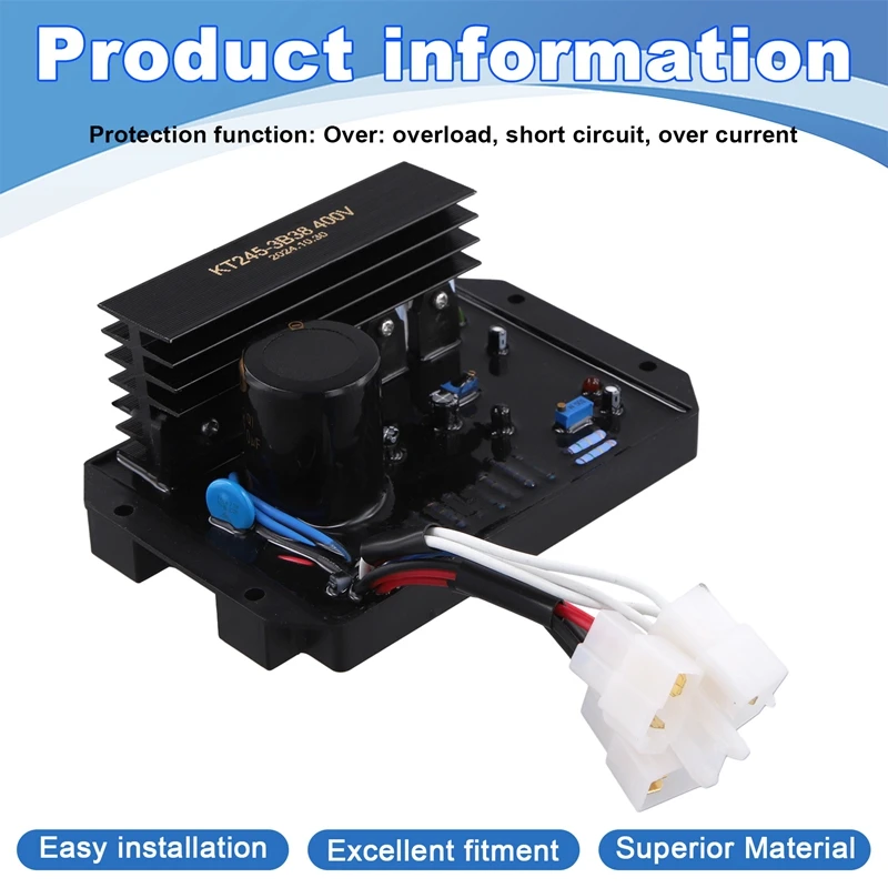 AA21-KT245-3B38 AVR Automatic Voltage Regulator Control Module Three Phase Brush Brushless Generator Stabilizer 8-15KW