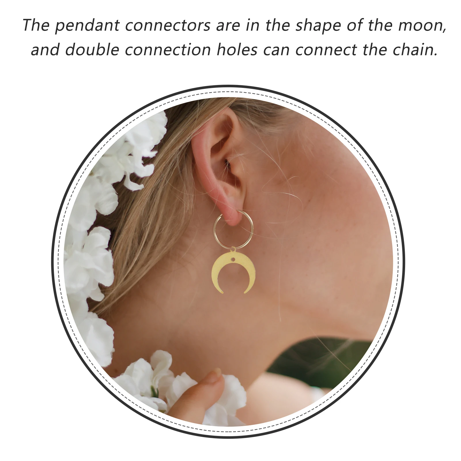 25pcs Shape Jewelry Findings Sturdy DIY Pendant Charms for Bracelets Necklaces Earrings Round Dark
