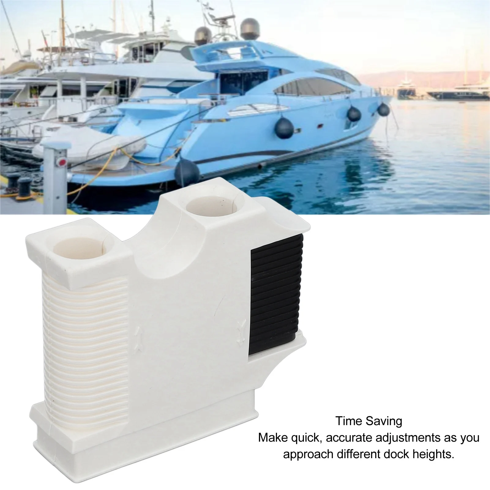 Marine Fender Hanger 2PCS Boat Rail Fender Hanger Crashproof Multifunctional PA Boat Rail and Cleat Fender Clip