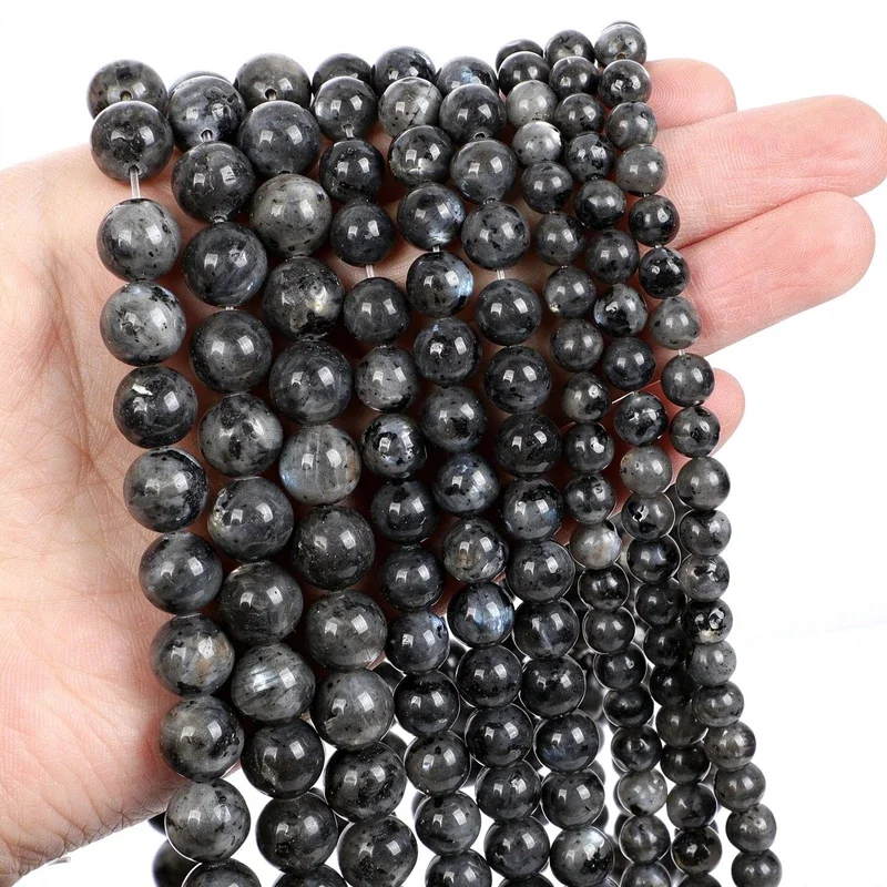 Natural Lapis Lazuli 4 6 8 10 12mm Smooth Round Stone Loose Beads For Jewelry Making DIY Bracelets Necklace Wholesale Mikubeads