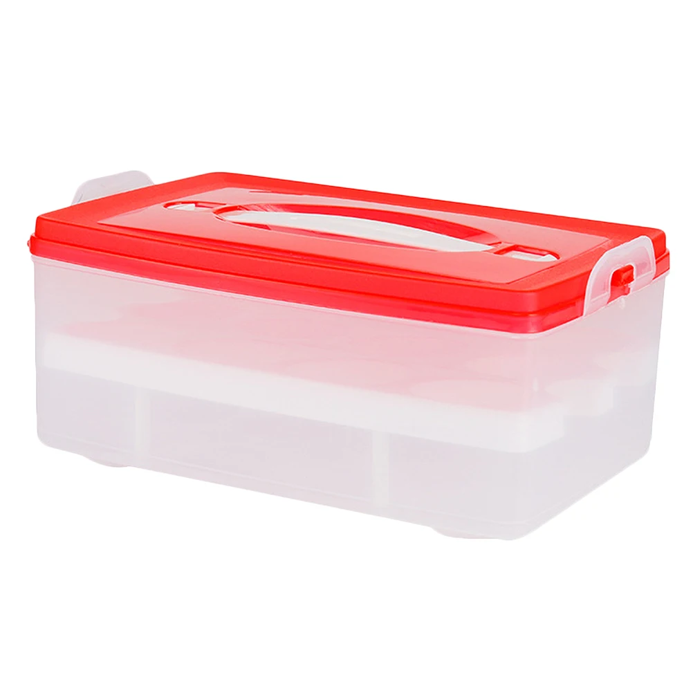 

Egg Storage Box 24 Grids Large Capacity Space Saving Stackable Tray Dust-proof Plastic Crisper Refrigerator Organizer Container
