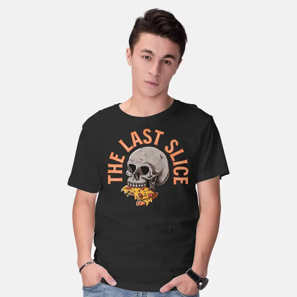 The Last Slice Unisex T-shirts for Man Woman Short Summer Tees Casual Cotton Luxury brand Fashion Couple's Cloths