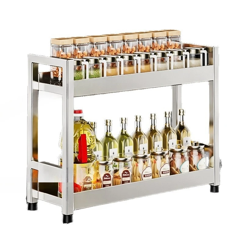 

304 stainless steel kitchen corner seasoning rack